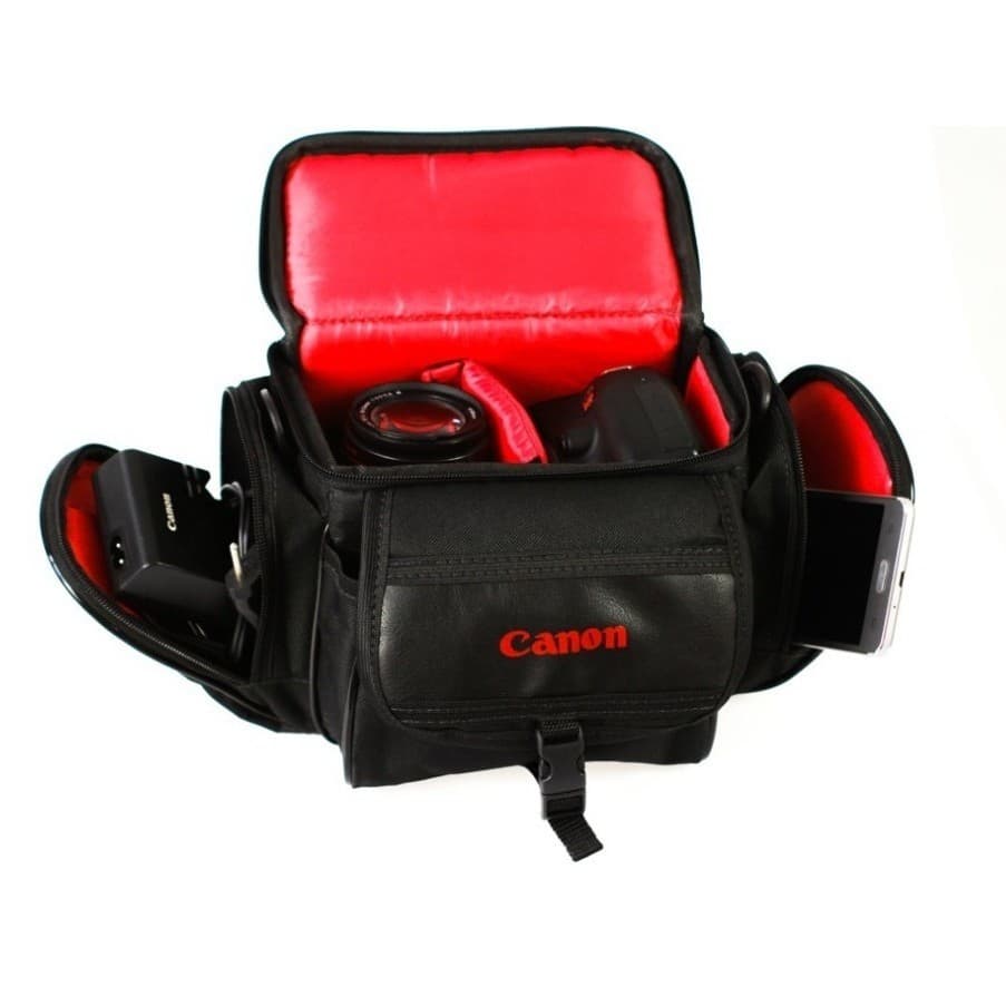 Bolsa canon para cameras t5 t5i t6 t6i t7 t7i sl3