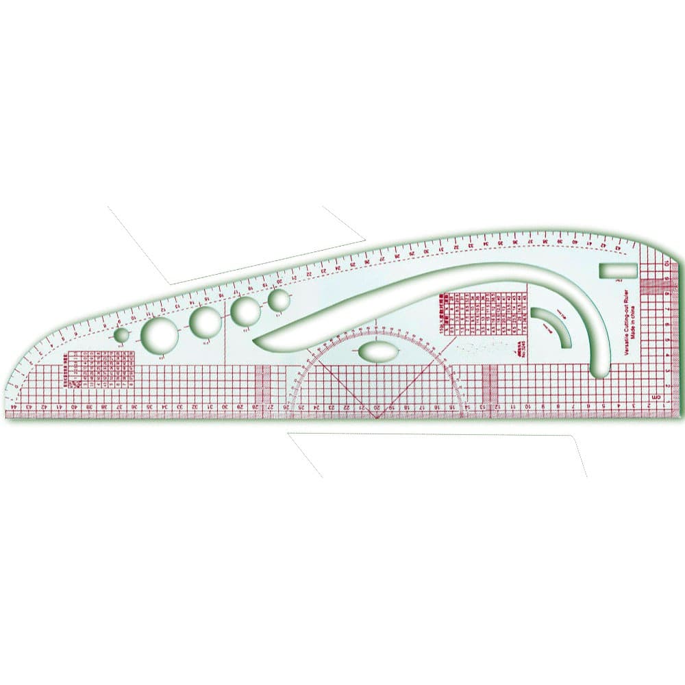 Regua Flexivel Costura Patchwork Modelista Alfaiate Curva X3245