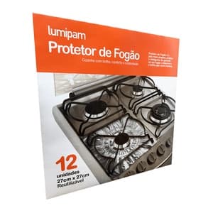 Protetor De Fogao 27cm X 27cm Reutilizavel 12 Unidades