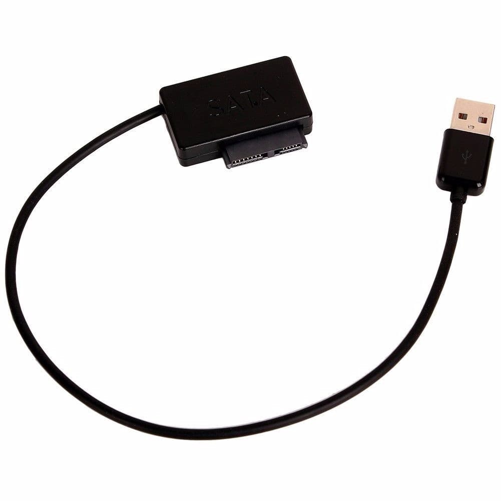Cabo Adaptador Usb 2,0 Para Dvd cd-rom Mini Sata 13 Pinos Notebook