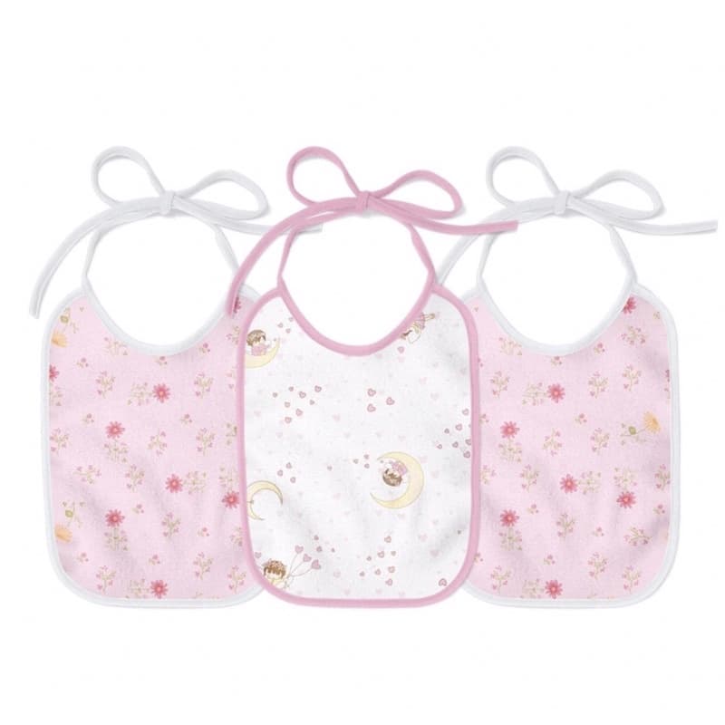 Kit 3 Babador Flanelado Plastificado alimentação bebe 21cm X 19cm