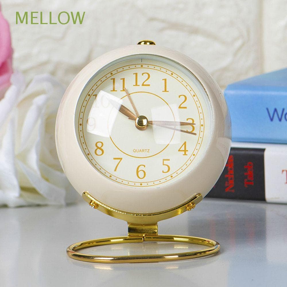 MELLOW Relógio Despertador De Mesa/De Quartzo Silencioso Com Claro Noturna Para Quarto/Multicolorido