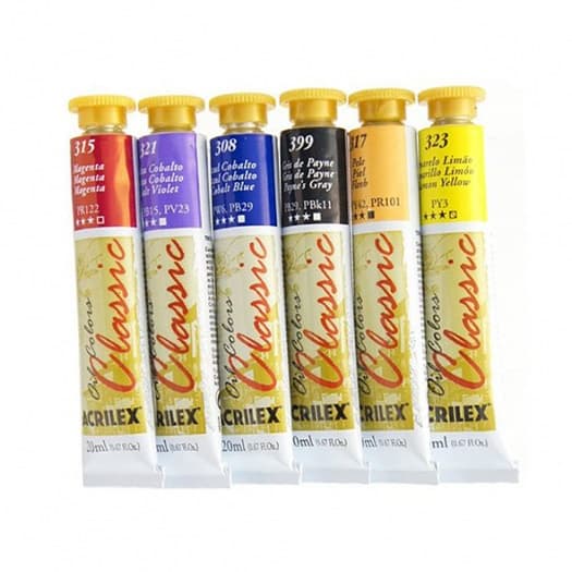 Tinta a Óleo Oil Colors Clssic 20ml - Acrilex (Parte 2)