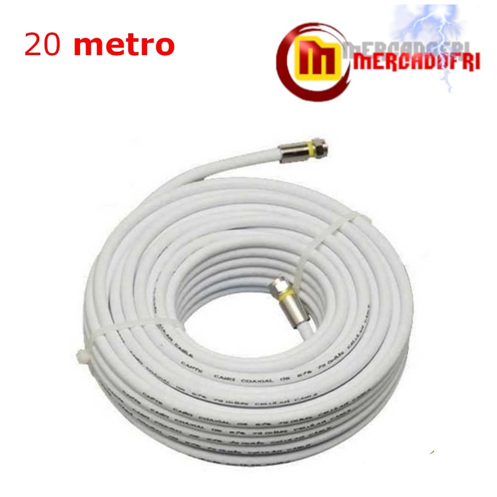 Cabo de Antena Coaxial RG6 Para TV Digital, TV assinatura com Conectores varios tamanhos.