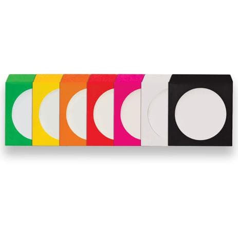 100 Unidades Envelope p/CD e DVD c/Visor Transparente - Várias Cores