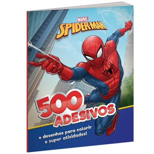 Livro 500 Adesivos E Atividade Homem Aranha Disney Culturama