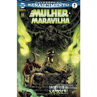Mulher-Maravilha n° 4 Sacrifício de Sangue (capa c/ avaria)