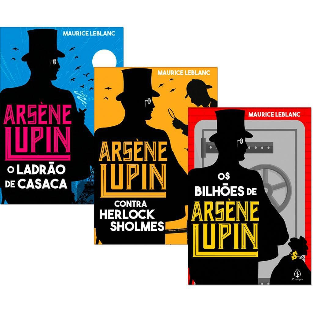 Kit 3 Livros | Arsene Lupin | Maurice Leblanc