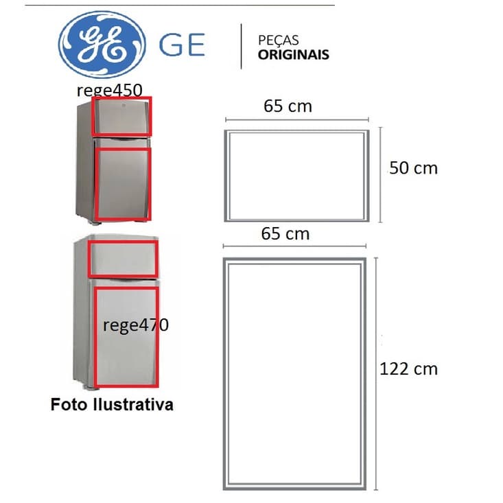 Jogo Borrachas Da Rege450/470 - Ge450/470