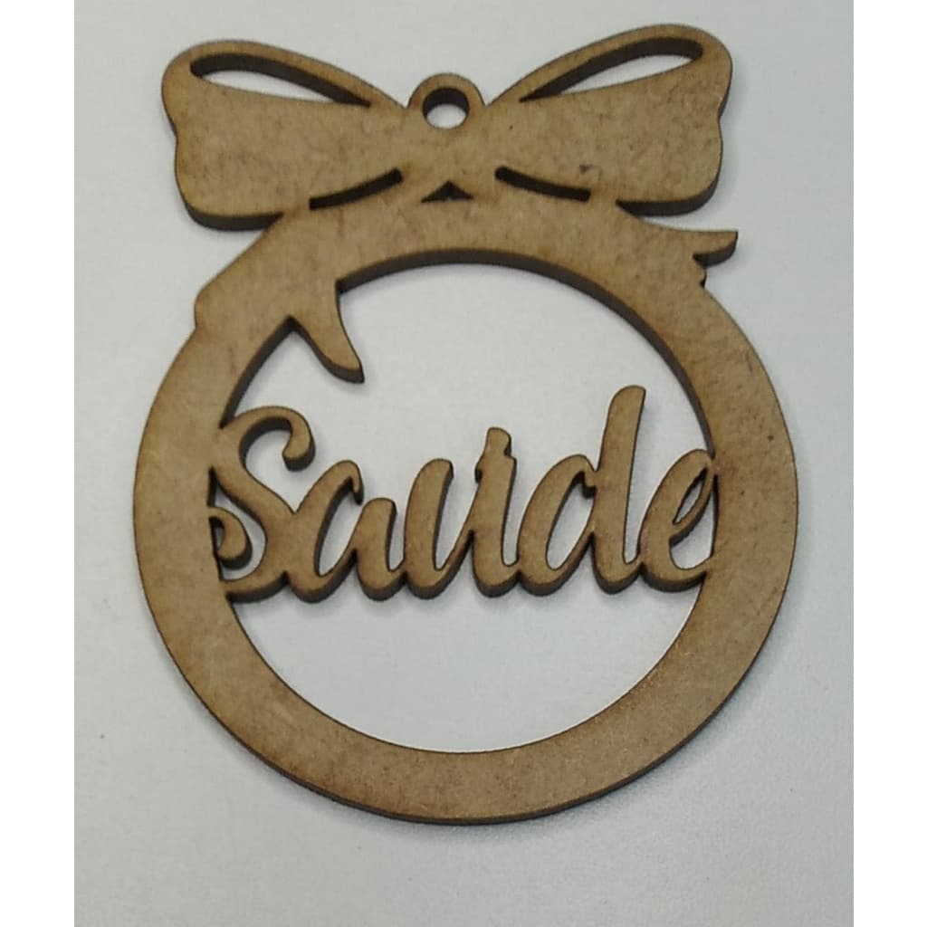 Guirlandas de Natal Palavras 15cm Kit c/10 MDF 3mm