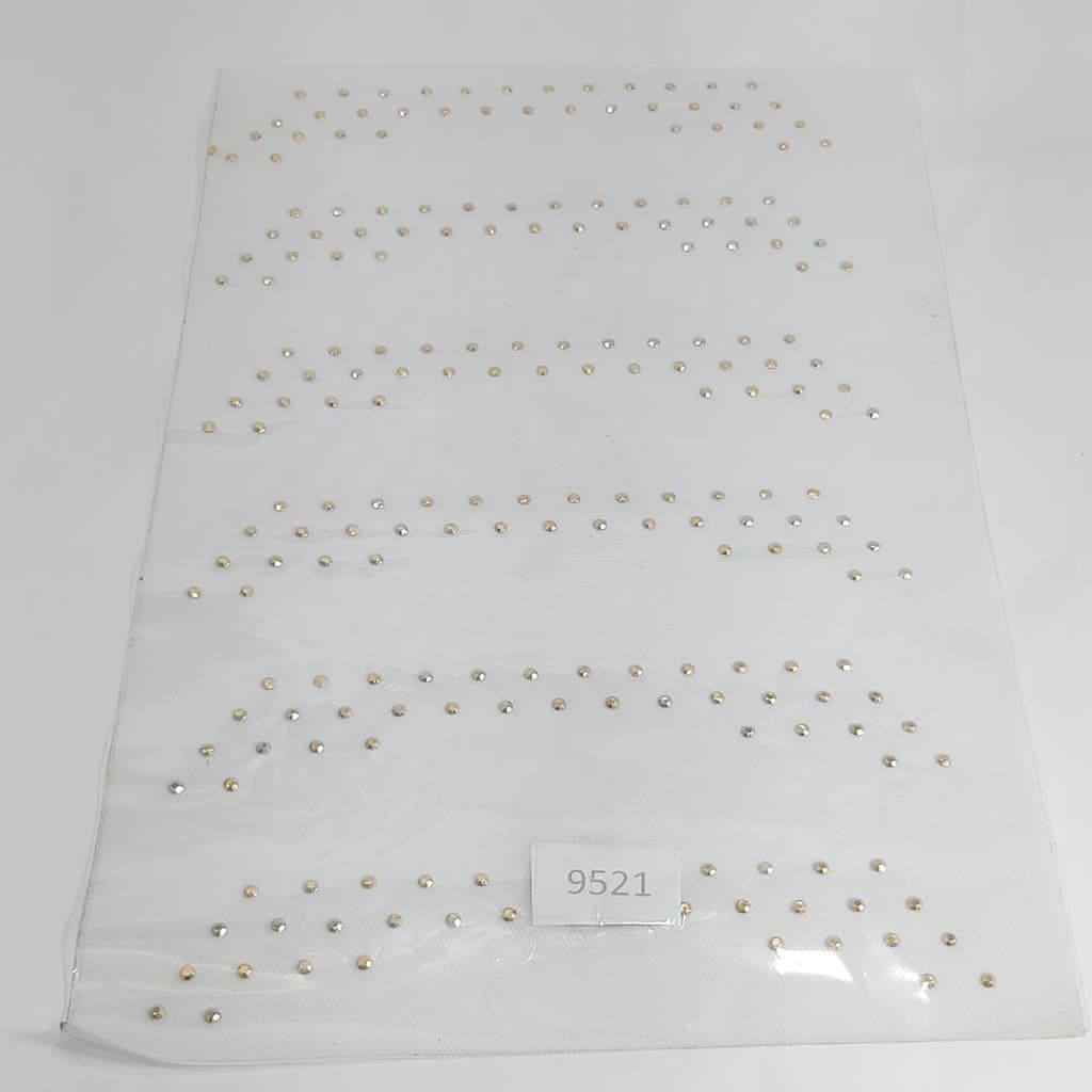 2 unidades Cartela Termocolante 18x21cm  Dourado 9521 001 - 125S19