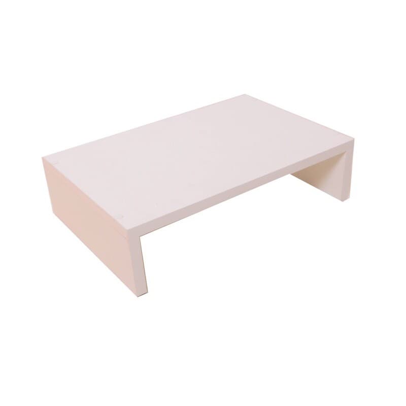 Suporte Para Monitor E Notebook Telas Moveis Em MDF Branco 40x26x10