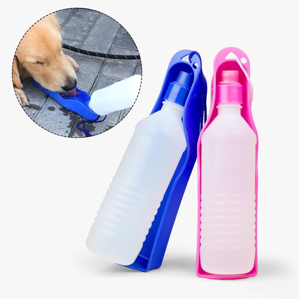 Bebedouro Portátil Com Garrafa Para Pet 500ml Cachorro Gato Passeio LR-0094