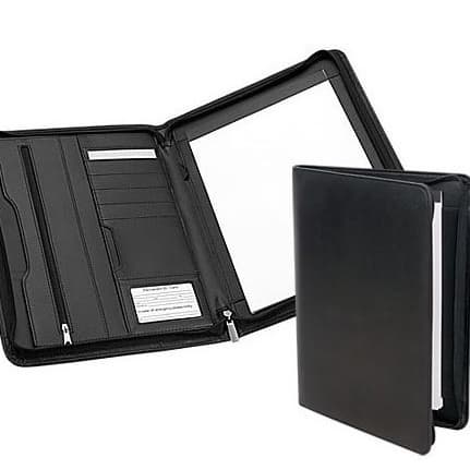 Pasta de convenção executiva anotações organizadora em sintético