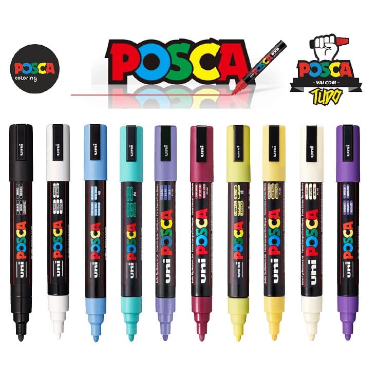 Kit Caneta Posca Pc-5m C/10 Unidades N°11