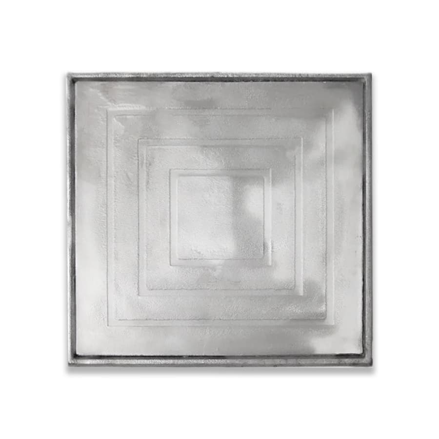 Tampa Em Alumínio Com Suporte Modelo 30x30 Escovado