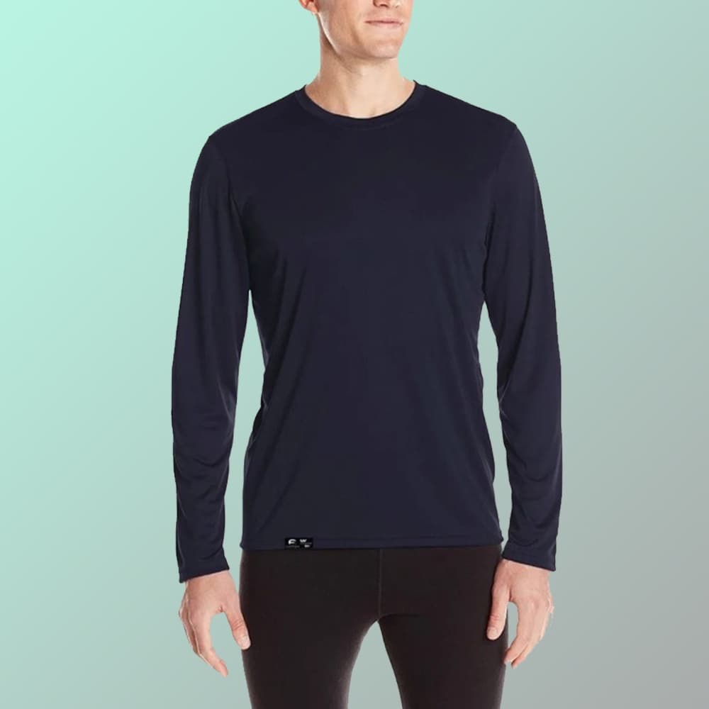 Camiseta Térmica Segunda Pele Masculina Proteção UV Tecido Quente Protege do Frio - Slim Fitness