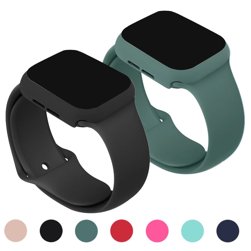 Pulseira De Silicone Com Capa Protetora Para iWatch Série 11/10/9/8/7/6/5/4/3/SE Ultra 49mm 46mm 45mm 41mm 44MM 40 42 38