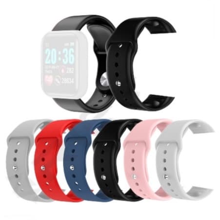 Pulseiras Relógio Smartwatch D20 de Silicone para D20 Y68 D13 V6