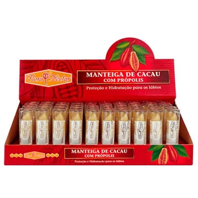 Manteiga De Cacau Com Propolis 50x1 Flora néctar - Protetor Labial