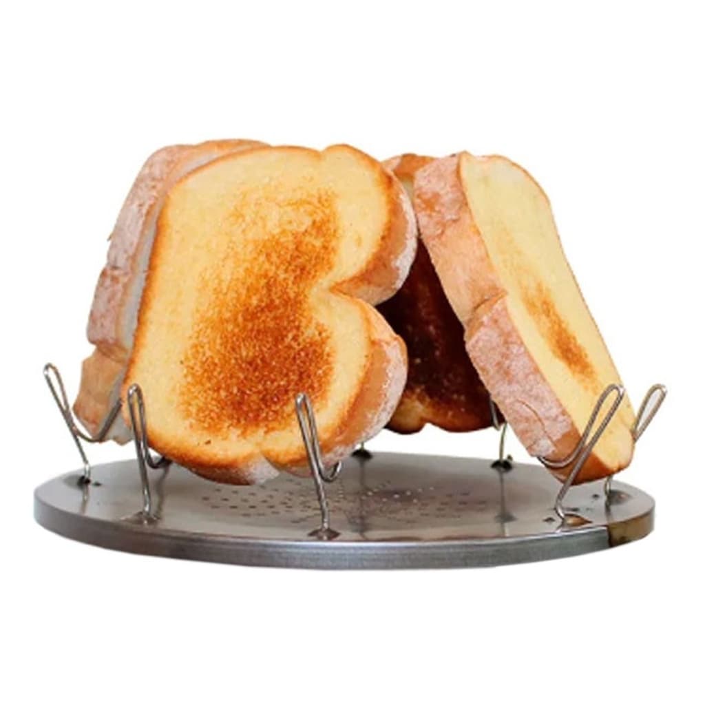 Torradeira Portatil Inox Nautika Camper Para Fogareiro Fogao