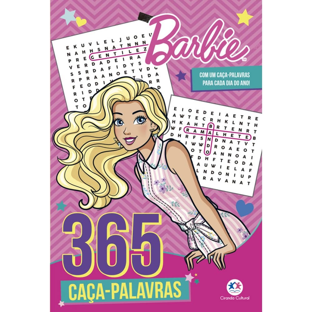 Livro - Barbie - 365 Caça-palavras - Capa comum - Ciranda Cultural
