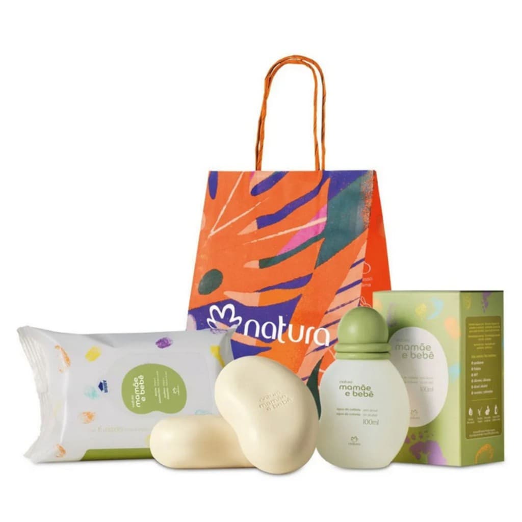 Presente Perfume  kit Natura Mamãe e Bebê 3 itens