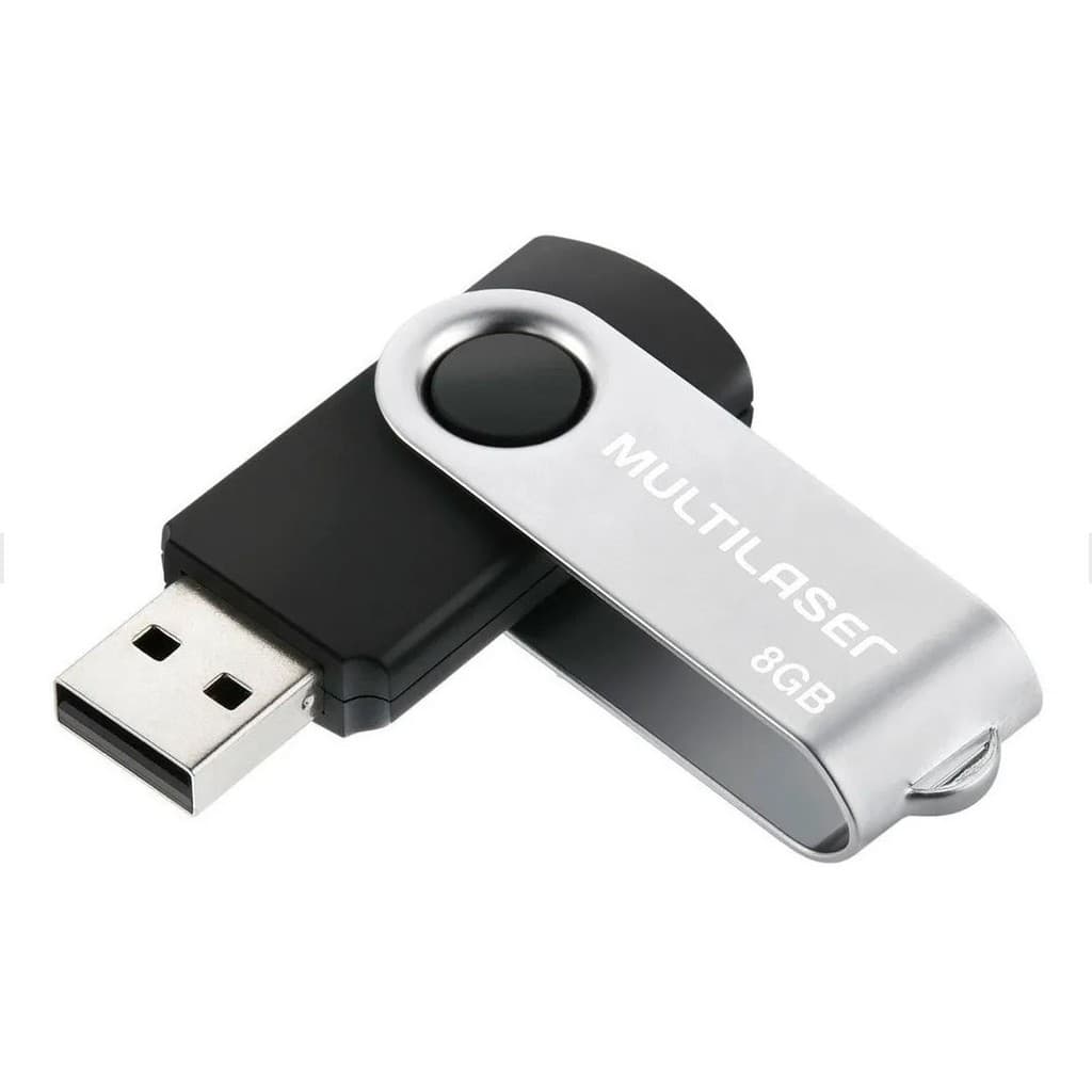 PenDrive Multilaser Twist 8gb Preto Original