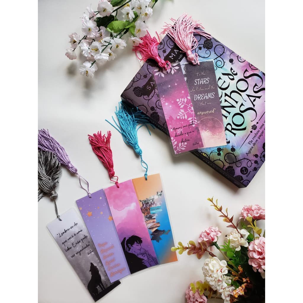 Marcador de Páginas Acotar Plastificado Com Tassel