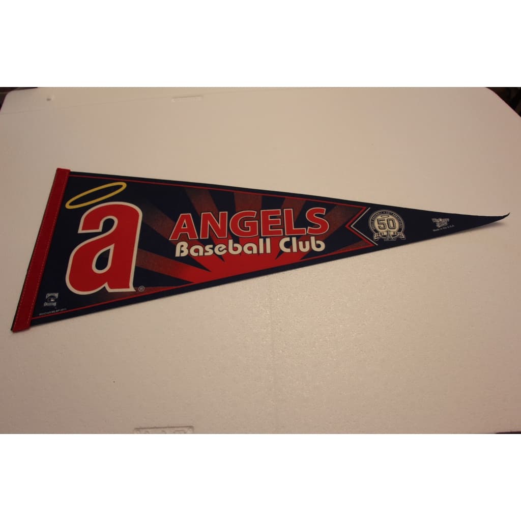 (ref 28) FLAMULA BASEBALL ANGELS BASEBALL CLUB 2011 50TH ANNIVERSARY OFFICIAL 70CM