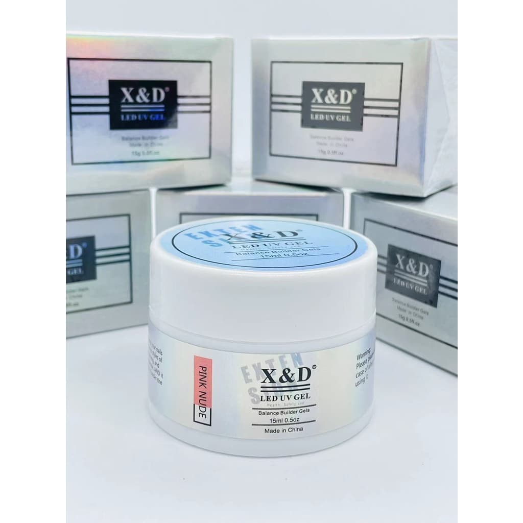 NOVO EMBALAGEM Gel X&d 15g Led Uv Gel para Unhas Xd Profissional Acrigel Alongamento Xed