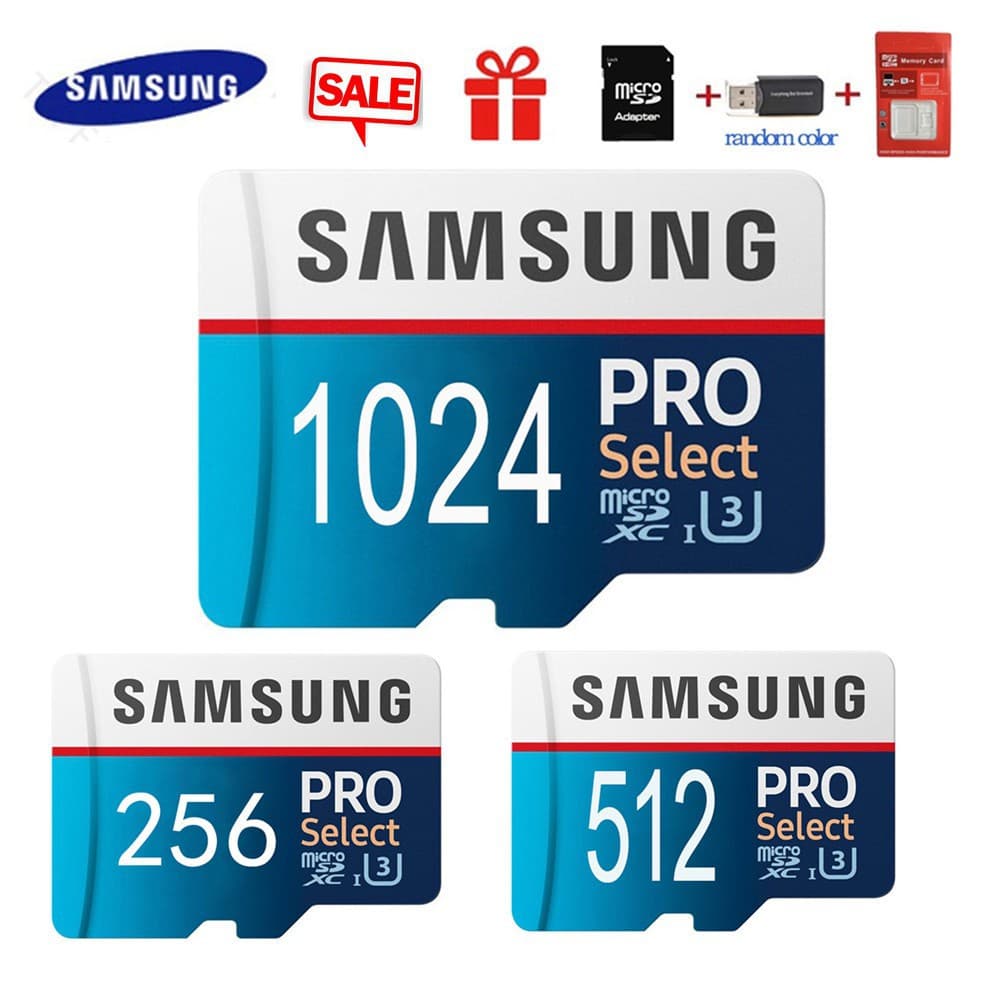 Cartão Sd Samsung 256gb / 512gb / 1024gb Sd Speed 100mb / S C10
