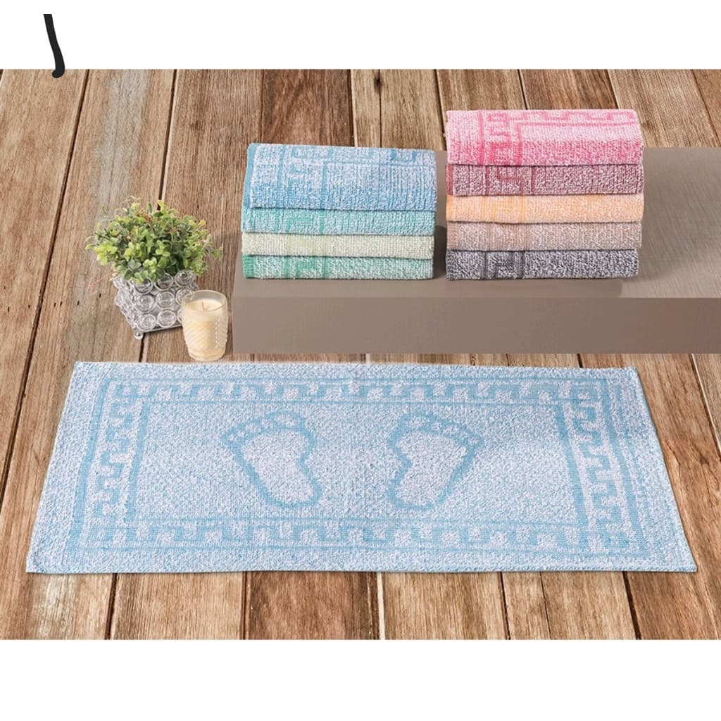 Kit Com 03 Toalhas de Piso Tapete Pezinho Para Banheiro  43cm x 65cm  100% Algodão Laune Haus  CONFORT