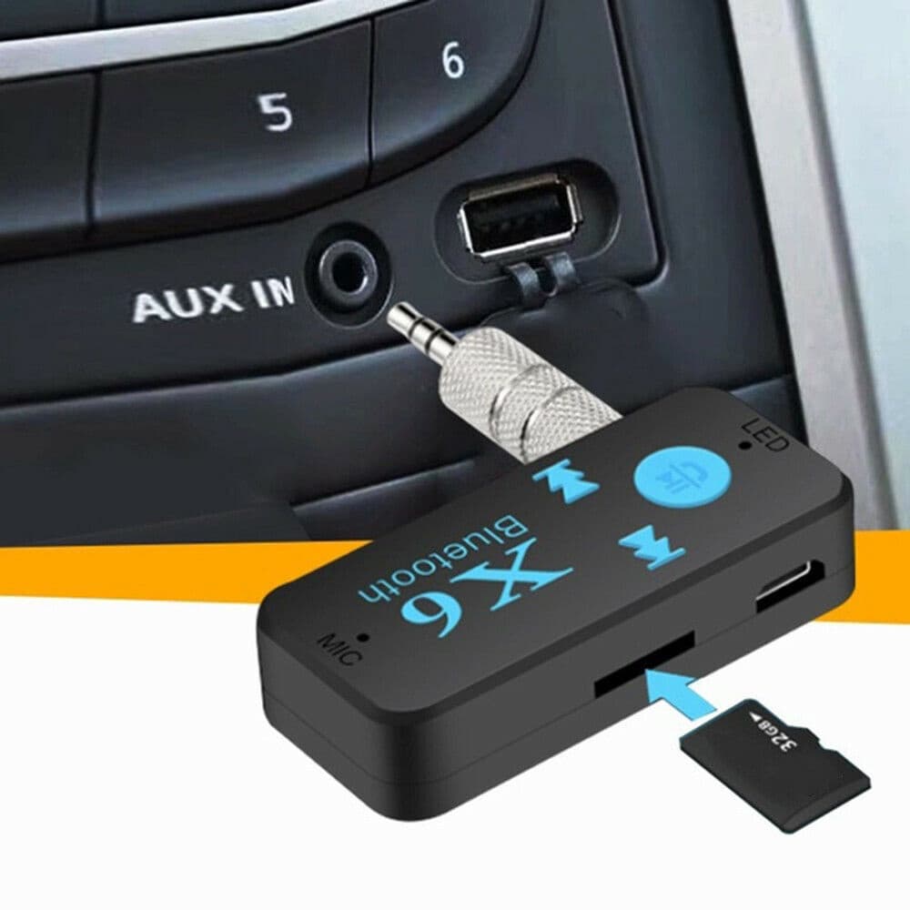 Adaptador USB 3 Em 1 Sem Fio 4.0 Receptor Bluetooth De 3,5 Mm Jack De Áudio TF Cartão micro Chamada Suporte Para Alto-Falante De Carro