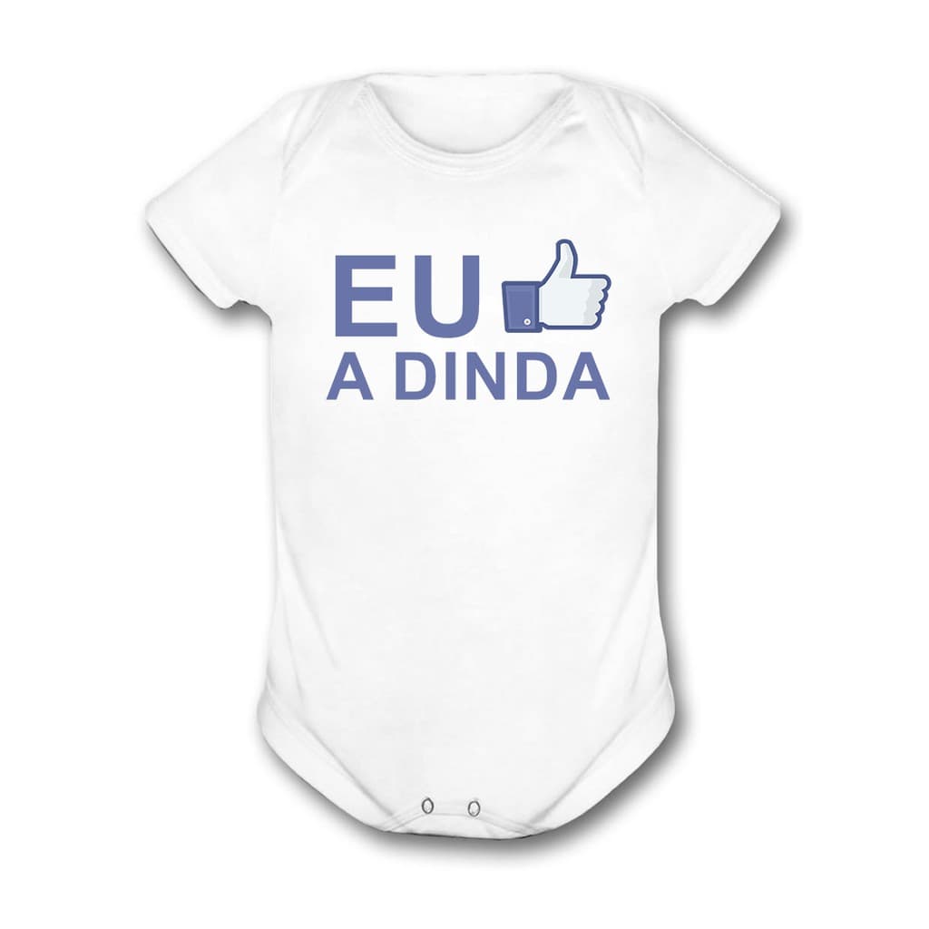Body Bebê Infantil EU CURTO A DINDA + Brinde