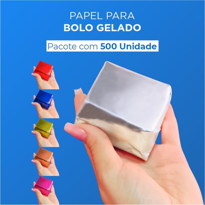 Papel Para Bolo Gelado - 20x22cm - 500 Unid.