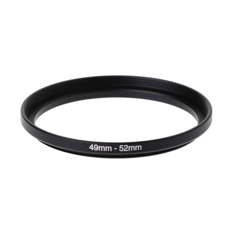 Estone 49mm A 52mm Metal Step Up Anéis Adaptador Lente Filtro Câmera Ferramenta Acessórios