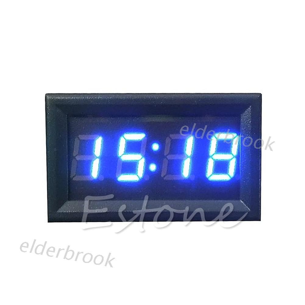 12V/24V Car Motorcycle Accessory Dashboard Digital Clock LED Display NEW