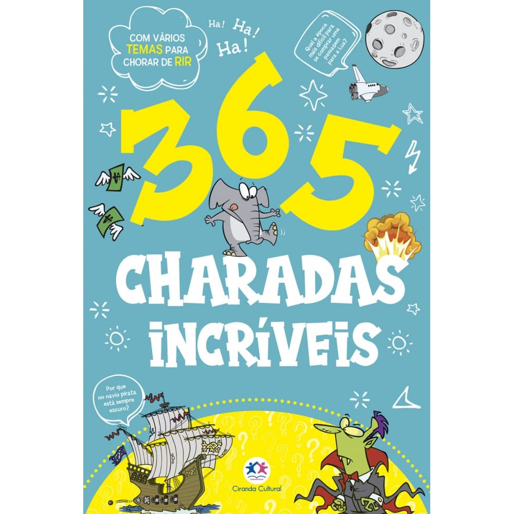 Livro - 365 charadas incríveis - Capa comum - Ciranda Cultural