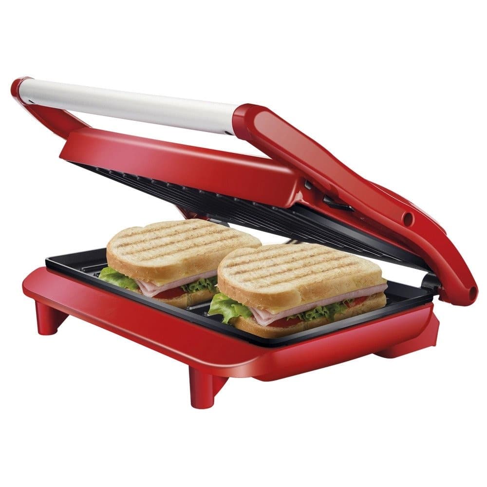 Sanduicheira/Grill Panini Inox Red Lenoxx 220V