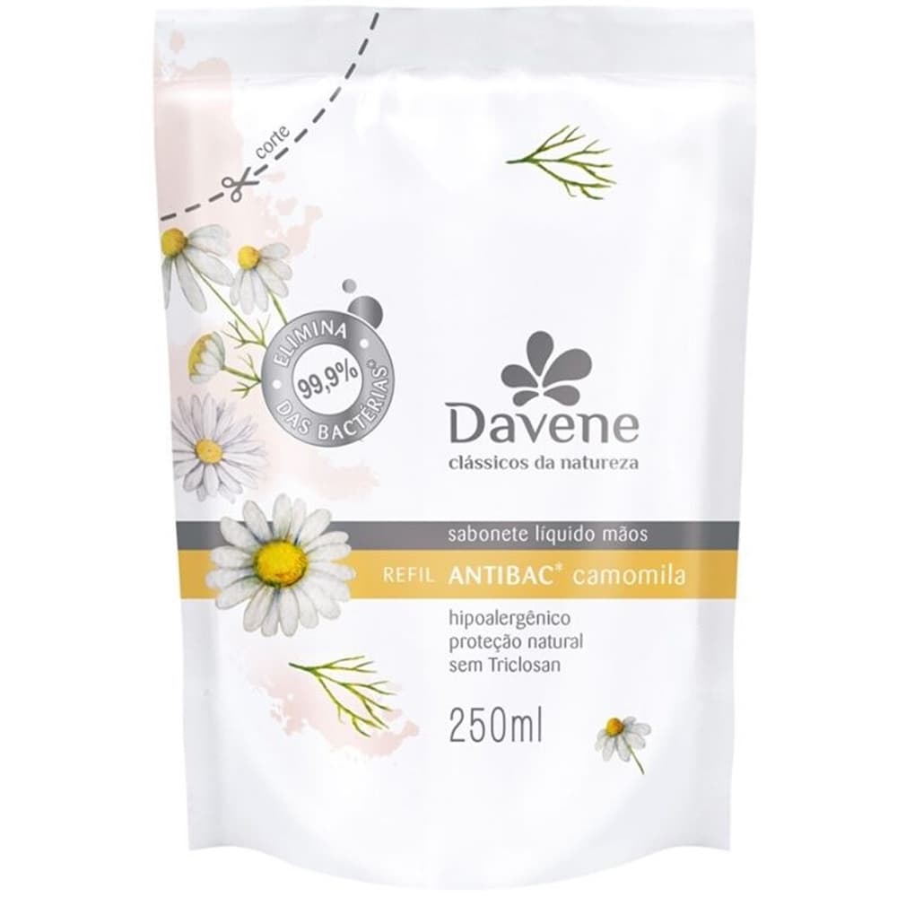Davene Refil Sabonete Líquido Para Mãos 250ml - Camomila