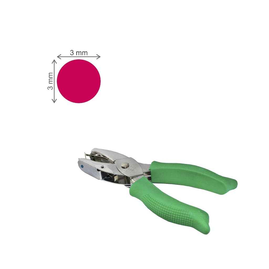 Furador Scrapbook Alicate Para Papel E Eva - Circulo 3mm