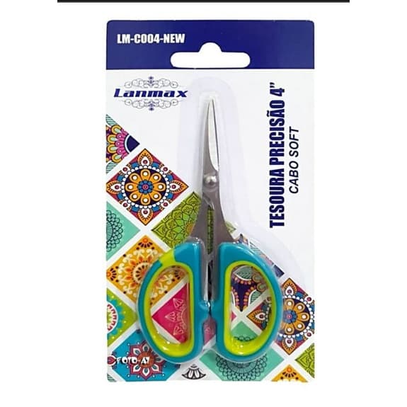 tesoura de precisão lanmax 4 polegadas ponta fina pequena