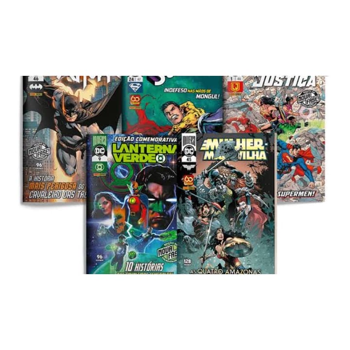 Pacote com 5 livros hq sortidos