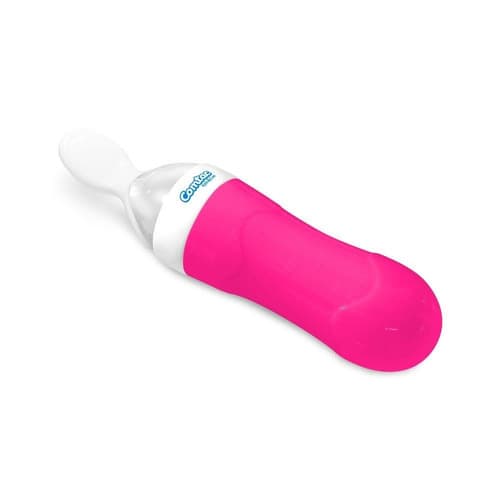 Colher Dosadora Rosa Para Comida De Bebe Papinha Infantil