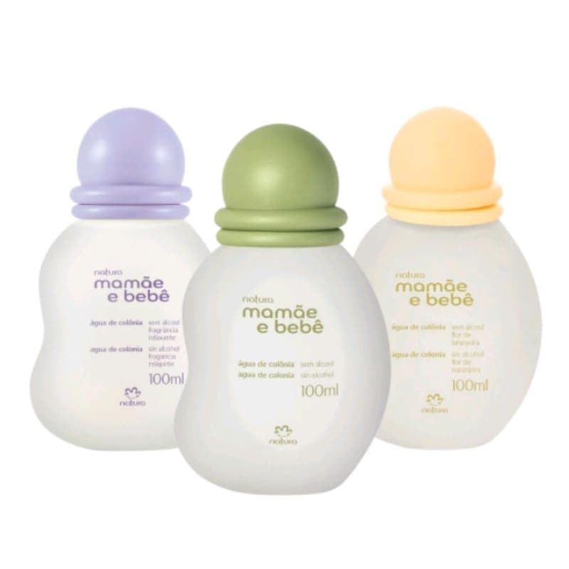 Água de colônia Mamãe e bebê.