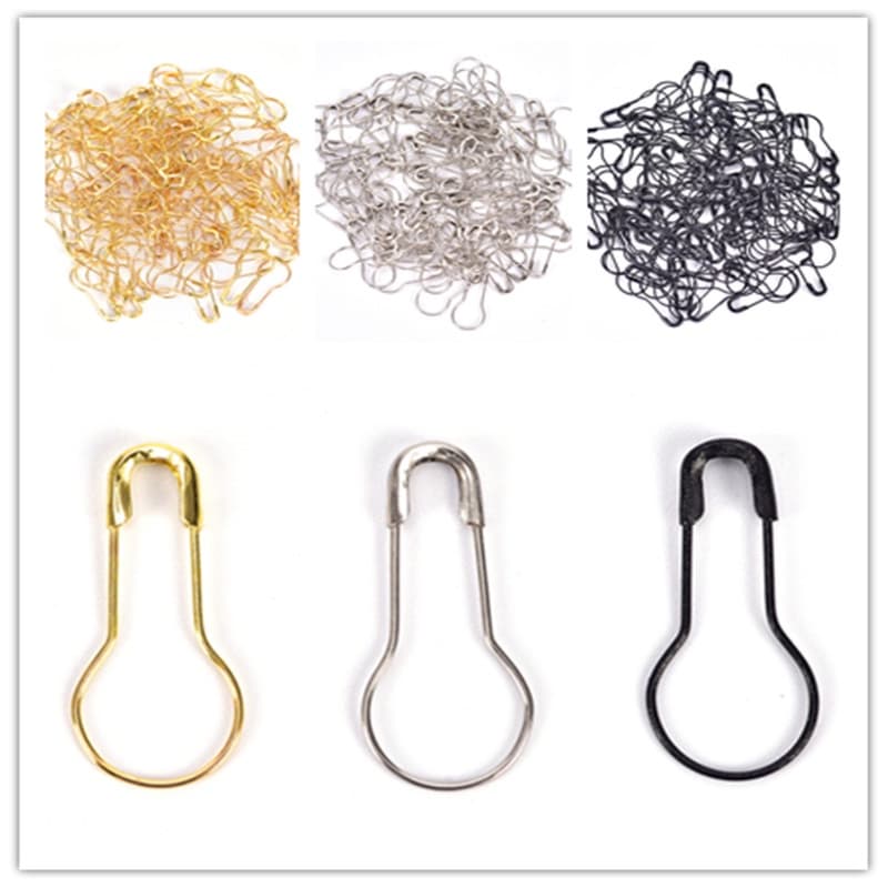 【 ZIY 】 100Pcs Pinos Calabash Em Forma De Cabaça Clipes De Metal Etiqueta De Suporte De Ponto De Tricô