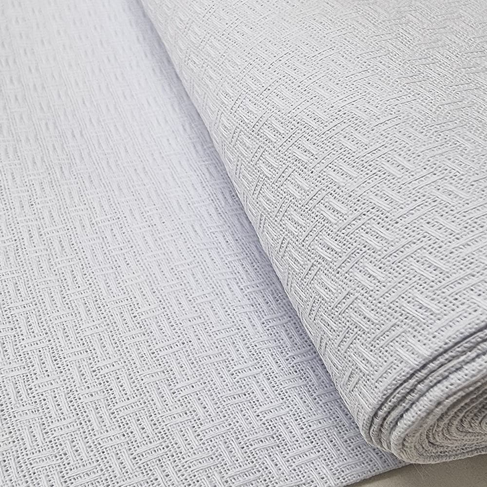 Tecido Vagonite Passa Fita Branco p Bordado 50cm X 1,40mt