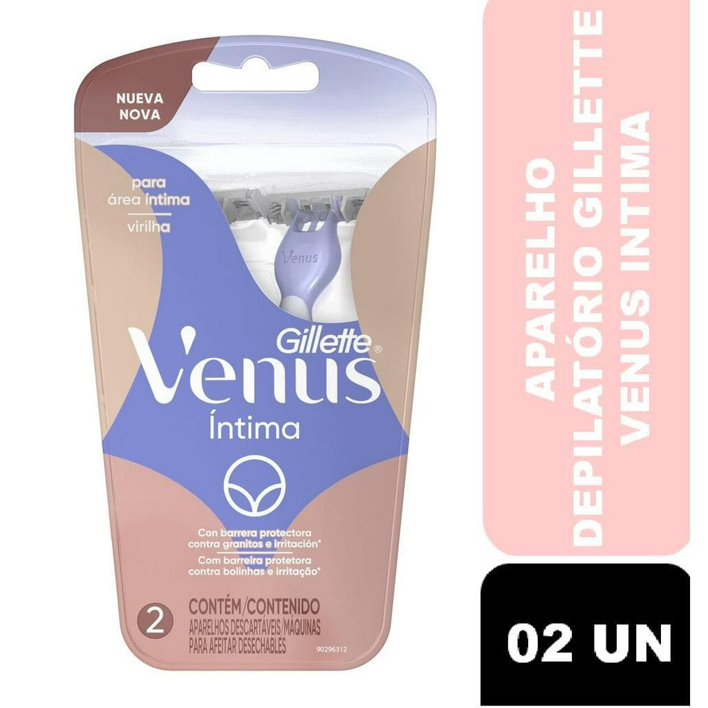 Aparelho de depilar GILLETTE Venus Intima (c/ 02 unidades)