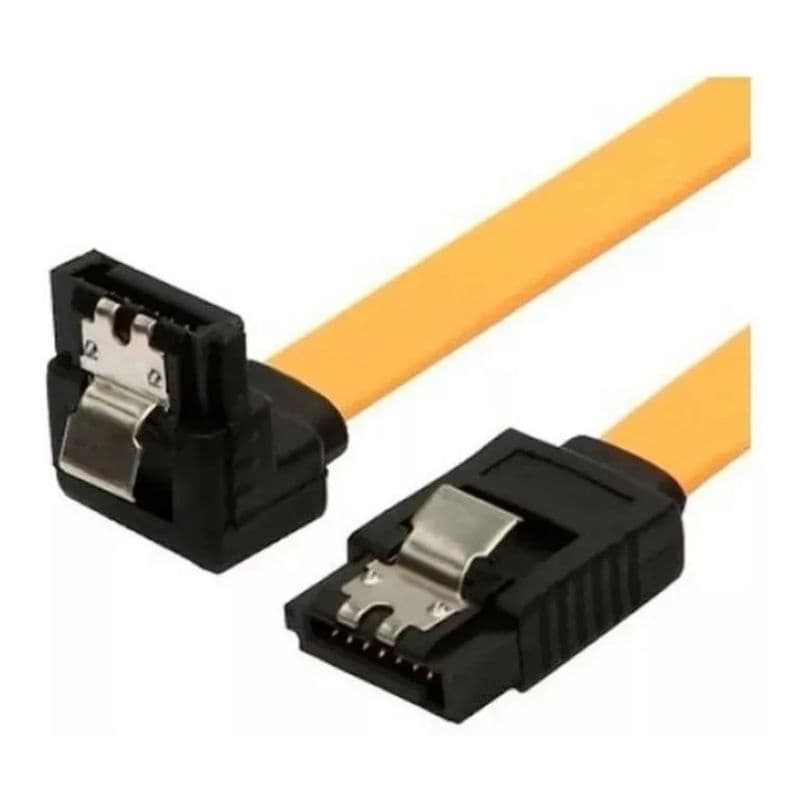 Cabo de Dados Sata   com Trava 40cm Amarelo Usado